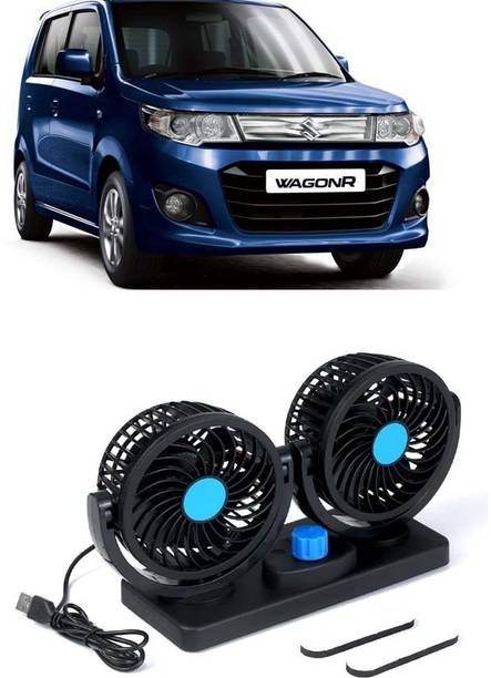 Elite Dual Head Car Fan 5V USB with 360° Rotation for Laptop, Desk & Car E-61 Car Interior Fan