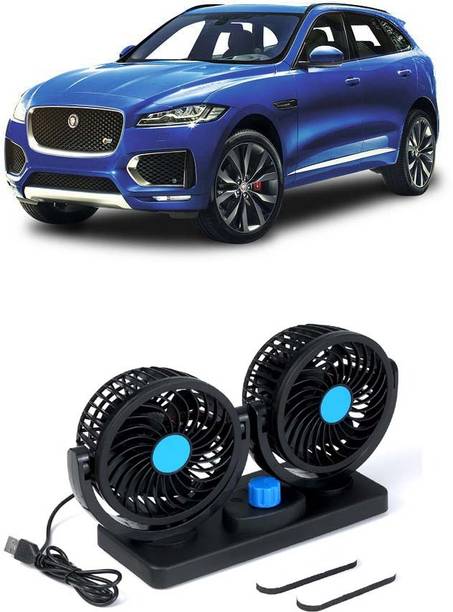 Elite Dual Head Car Fan 5V USB with 360° Rotation for Laptop, Desk & Car E-756 Car Interior Fan