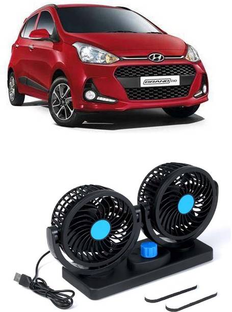 Elite Dual Head Car Fan 5V USB with 360° Rotation for Laptop, Desk & Car E-448 Car Interior Fan
