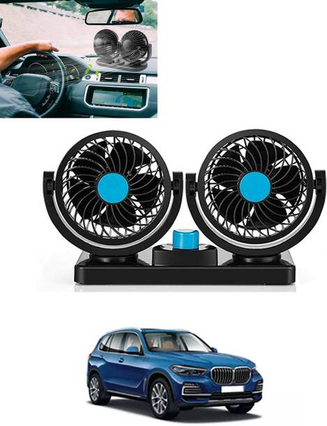 MATIES Car Interior 12V DC/360 Degree Dual Head 2 Speed Cooling Universal Fit Fan-312 Car Interior Fan