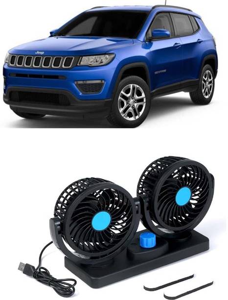 Elite Dual Head Car Fan 5V USB with 360° Rotation for Laptop, Desk & Car E-563 Car Interior Fan