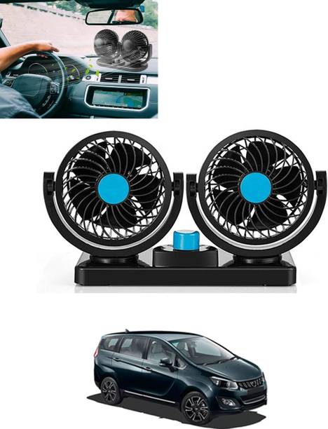 MATIES Car Interior 12V DC/360 Degree Dual Head 2 Speed Cooling Universal Fit Fan-182 Car Interior Fan