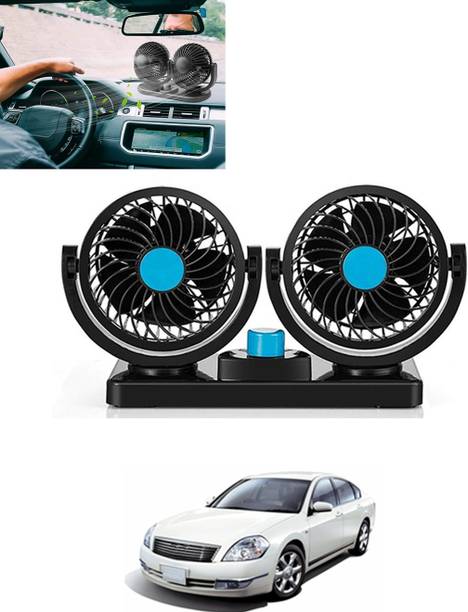 MATIES Car Interior 12V DC/360 Degree Dual Head 2 Speed Cooling Universal Fit Fan-263 Car Interior Fan