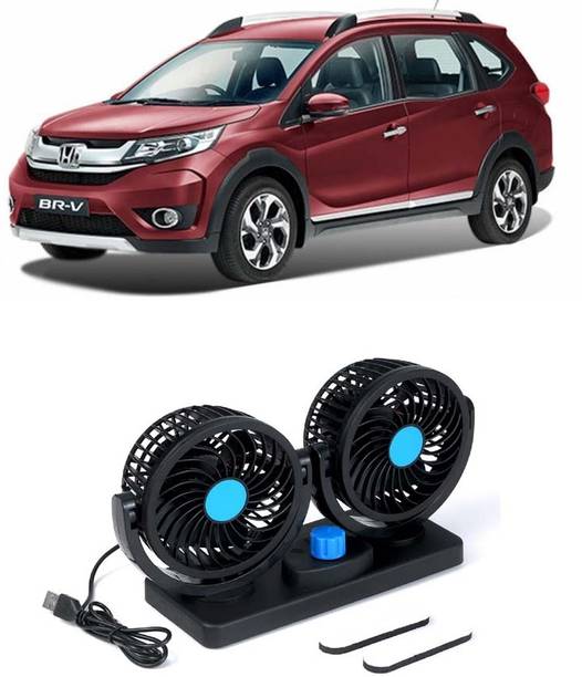 AUTOGARH Portable 5V USB Dual Car Fan for Laptop, Desk & Car A-1472 Car Interior Fan