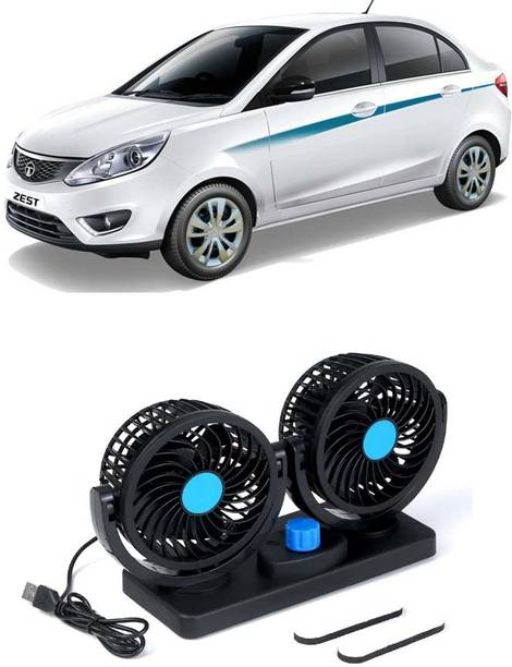 Elite Dual Head Car Fan 5V USB with 360° Rotation for Laptop, Desk & Car E-650 Car Interior Fan