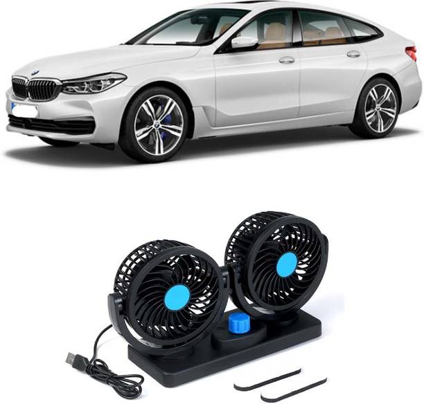 Elite Dual Head Car Fan 5V USB with 360° Rotation for Laptop, Desk & Car E-1864 Car Interior Fan