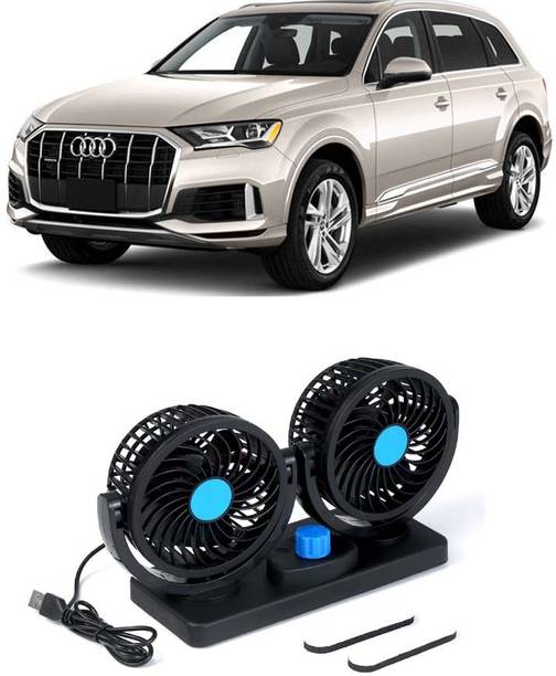 Elite Dual Head Car Fan 5V USB with 360° Rotation for Laptop, Desk & Car E-711 Car Interior Fan