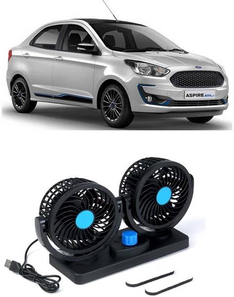 Elite Dual Head Car Fan 5V USB with 360° Rotation for Laptop, Desk & Car E-972 Car Interior Fan