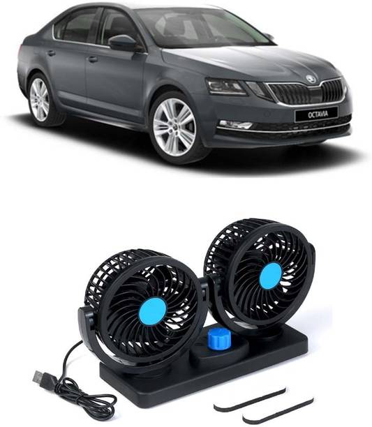 AUTOGARH Portable 5V USB Dual Car Fan for Laptop, Desk & Car A-145 Car Interior Fan