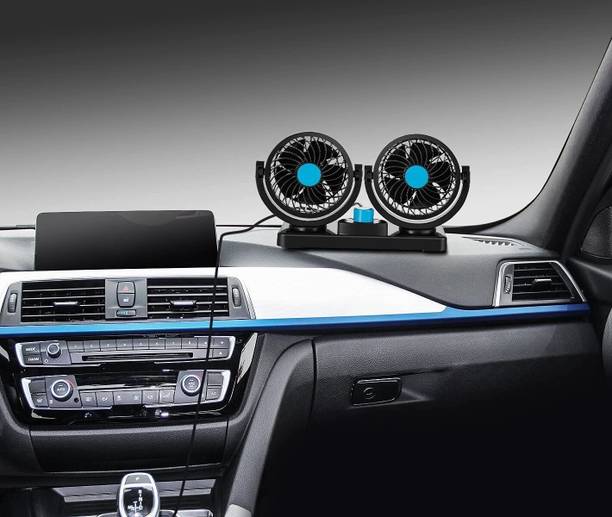 Gadiparts Car Fan 12V 360 Head 2 Speed Quiet Strong for All Auto Vehicles-Y1604 Car Interior Fan