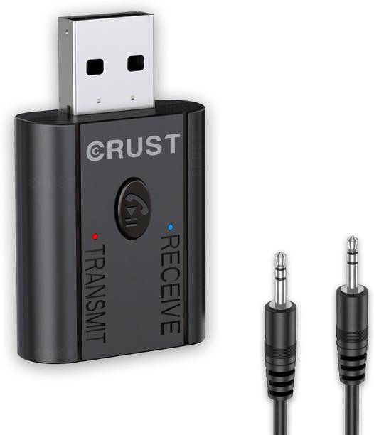 Crust v5.0 Car Bluetooth Device with 3.5mm Connector, Adapter Dongle, Audio Receiver, Transmitter