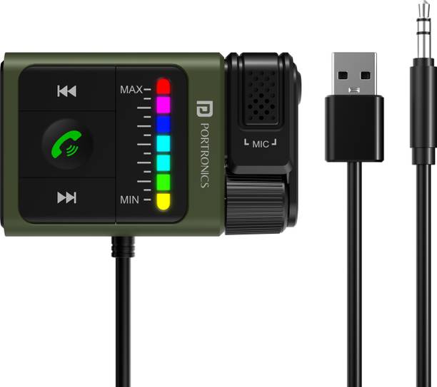 Portronics v5.0 Car Bluetooth Device with Audio Receiver