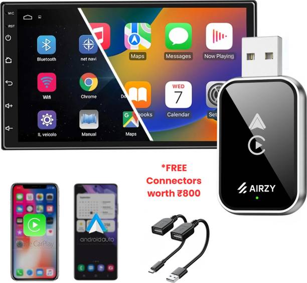 Airzy v5.0 Car Bluetooth Device with Adapter Dongle