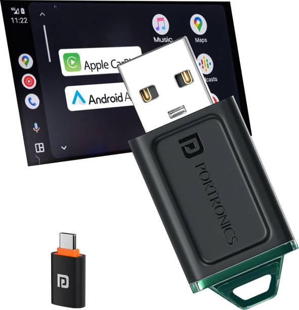 Portronics v5.0 Car Bluetooth Device with Audio Receiver
