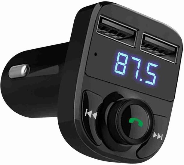 ANRENTOS v4.2 Car Bluetooth Device with Adapter Dongle, Audio Receiver, Car Charger, FM Player, FM Transmitter, Transmitter