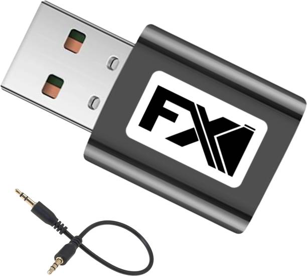 FXI v5.0 Car Bluetooth Device with Adapter Dongle, 3.5mm Connector, Audio Receiver, Transmitter