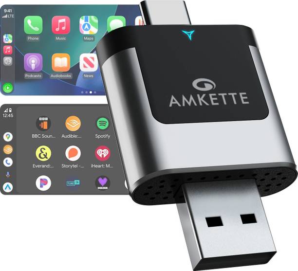 AMKETTE v5.0 Car Bluetooth Device with Adapter Dongle, Audio Receiver