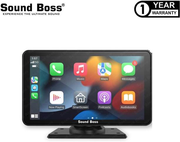 साउंड बॉस 7" Smart Screen with CarPlay & Android Auto कार स्टीरियो
