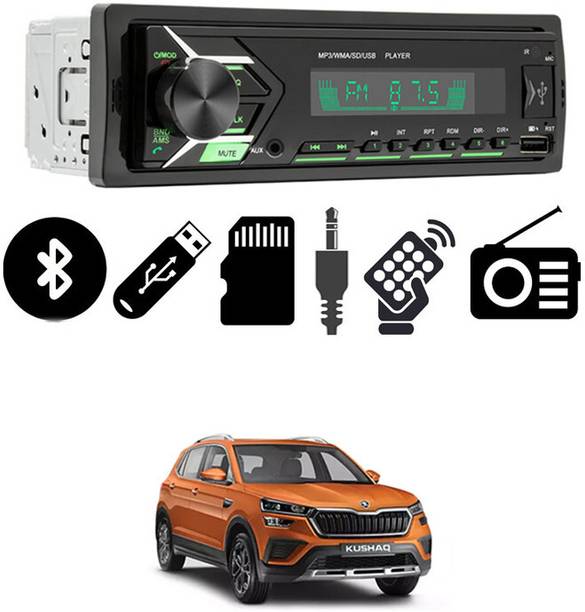 MATIES Single DIN 2093 Bluetooth Car Stereo USB/BT/Aux/FM with Remote Control-133 Car Stereo