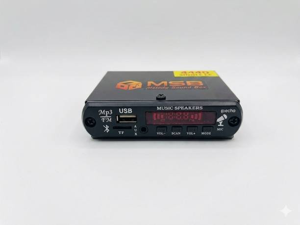 MSB MINI MUSIC PLAYER FOR ALL TYPES OF 2,3 AND 4 WHEELERS (UNIVERSAL FIIT) Car Stereo