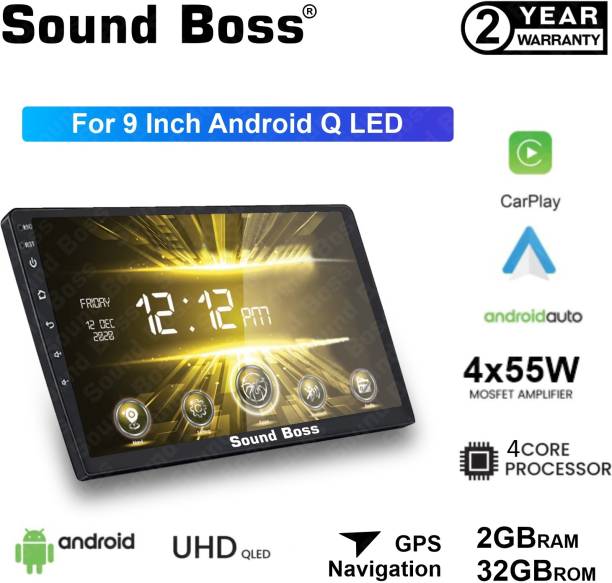 Sound Boss Androidify 3rd Generation 9" Inch QLED IPS Android (2GB/32GB) Car Stereo