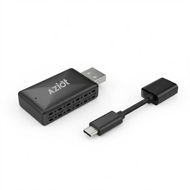 AZIOT Essence 2-in-1 Wireless Car Adapter | Convert Wired Auto & CarPlay | Plug & Play Car Stereo