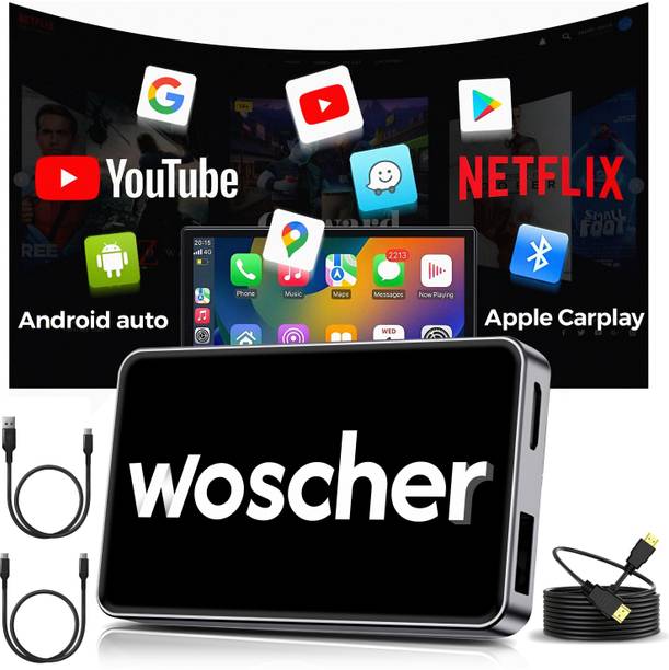 Woscher AirStream Picassou|4GB+32GB|Wireless CarPlay Adapter Android Auto|AI Box For OEM Car Stereo