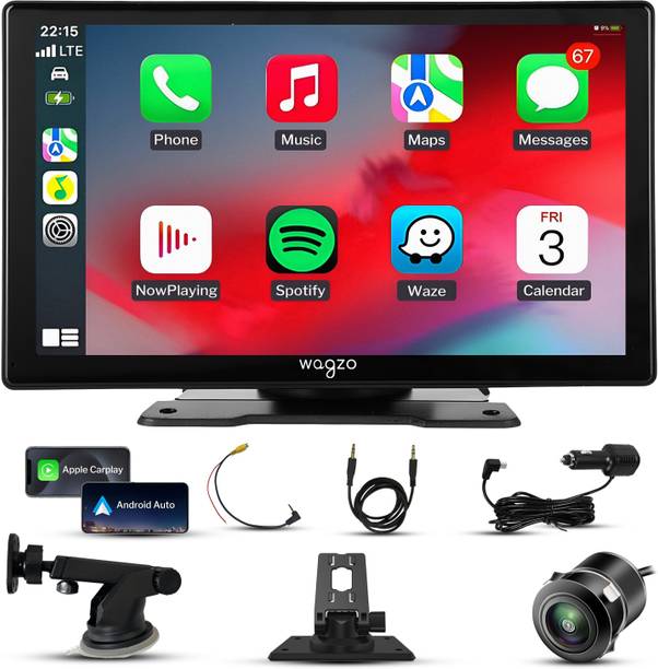 Wagzo 9Inch Screen Driveplay Multimedia Player with Voice Control, FM, Mirror Link, BT Car Stereo