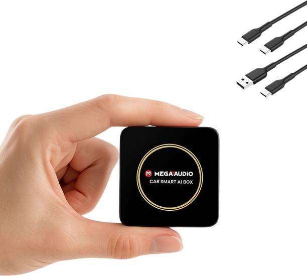 Mega Audio Androx AI Box | Wireless CarPlay | Android 13 | 4 (RAM)+64GB (ROM) Car Stereo