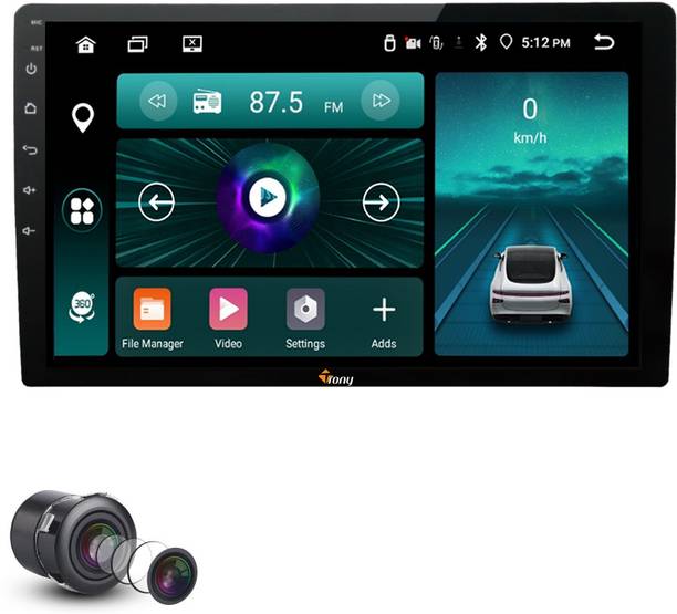 Trony 9 Inch Android Touchscreen Car Media Player | 4/64GB, Rear View Camera Included Car Stereo