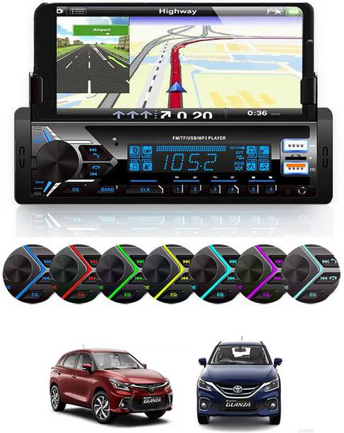 RKPSP Car Stereo MP3 Player with Phone Holder/BT/FM/USB/AUX/TF Card Universal-97 Car Stereo