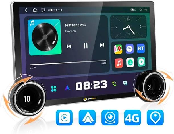मोटोगियर ANDPLR_DUALKNOB_10.1IN 360° कार स्टीरियो