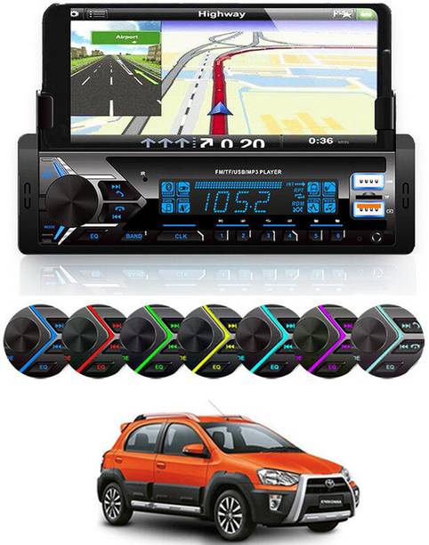 MATIES MP3 Player with Phone Holder/BT/FM/USB/AUX/TF Card Single Din Car Stereo-82 Car Stereo
