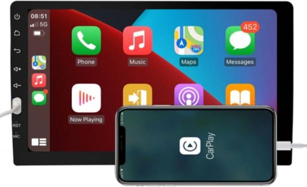 मॉडरवी HD 1280p Android Display Auto Car Play 4GB RAM 64GB ROM 1 HD Camera 9in कार स्टीरियो