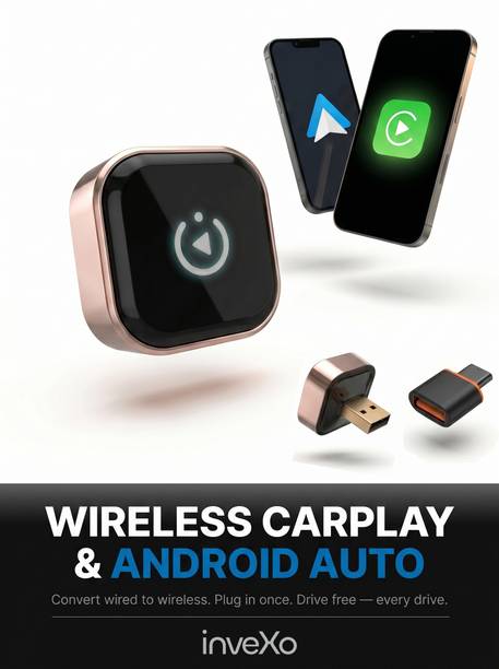 inveXo Converts Wired Android Auto & Apple CarPlay to Wireless Car Stereo
