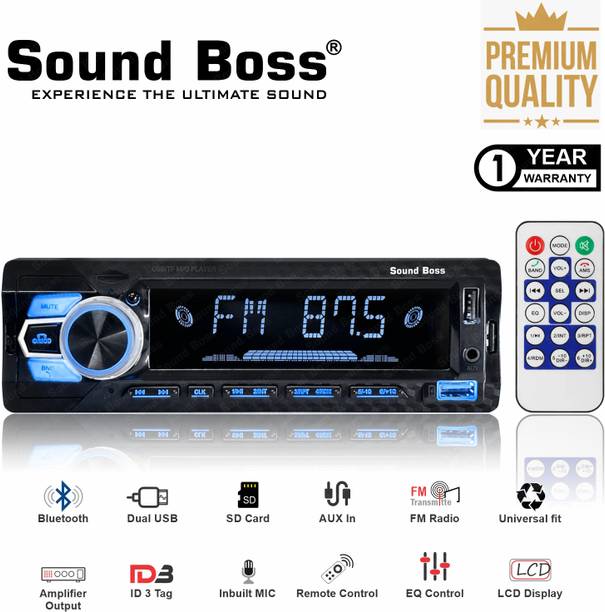 Sound Boss SB-22Bluetooth Wireless With Phone Caller Id Receiver Car Stereo