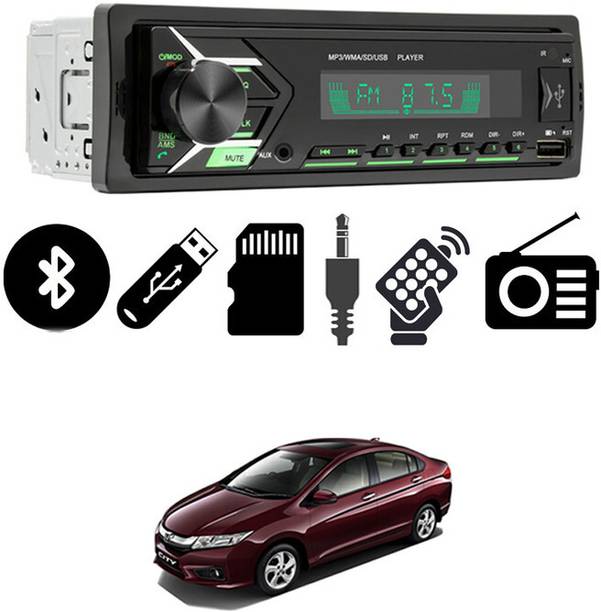 RKPSP 2093 Single DIN Bluetooth Car Stereo USB/BT/Aux/FM with Remote Control-49 Car Stereo