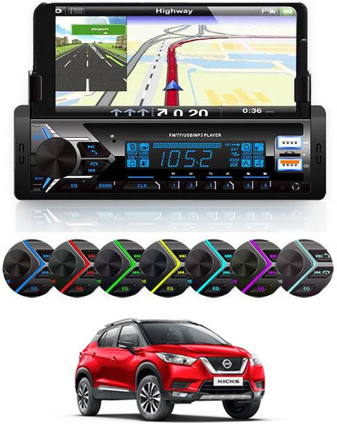 RKPSP Car Stereo MP3 Player with Phone Holder/BT/FM/USB/AUX/TF Card Universal-127 Car Stereo