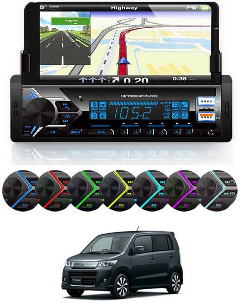 MATIES Media Player With Phone Holder MP3 Player with BT/FM/USB/AUX For-WagonR Car Stereo