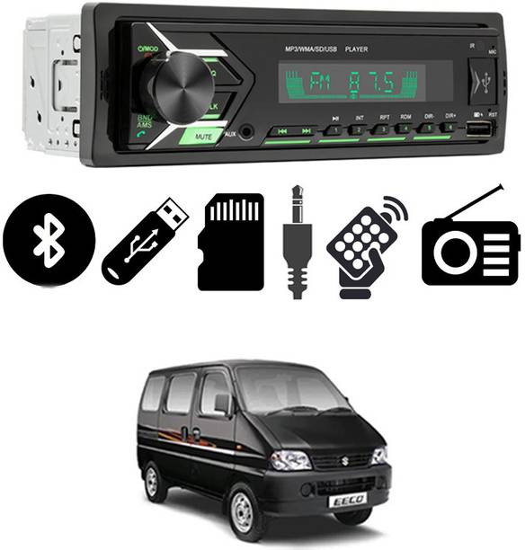 MATIES USB/BT/Aux/FM J3L 2093 Singal Din Bluetooth Car Stereo With Remote Control-Eeco Car Stereo
