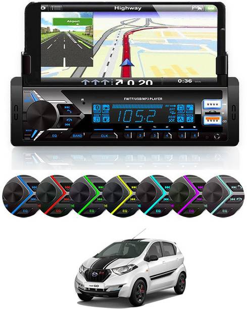 MATIES Media Player With Phone Holder MP3 Player with BT/FM/USB/AUX For-Redi GO Car Stereo