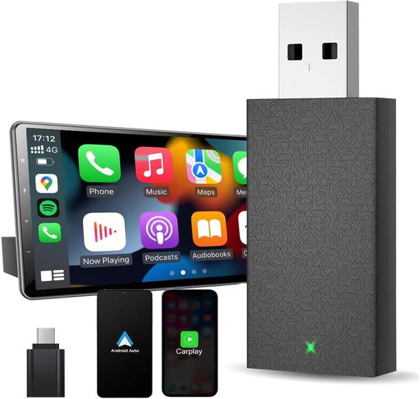 US1984 Wireless Carplay Receiver, Convert Wired Android Auto & CarPlay to Wireless Car Stereo