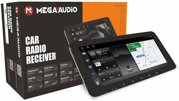 मेगा ऑडियो 10.33" Android 14 Car Stereo | 4GB 64GB | IPS Display | 4G SIM | Bluetooth कार स्टीरियो