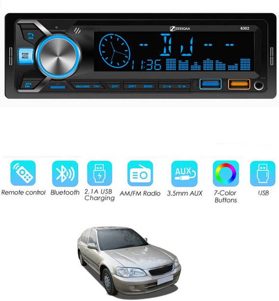 MATIES Media Player MP3 With Duel USB,Bluetooth,TF Card/Aux & Remote Control 52 Car Stereo