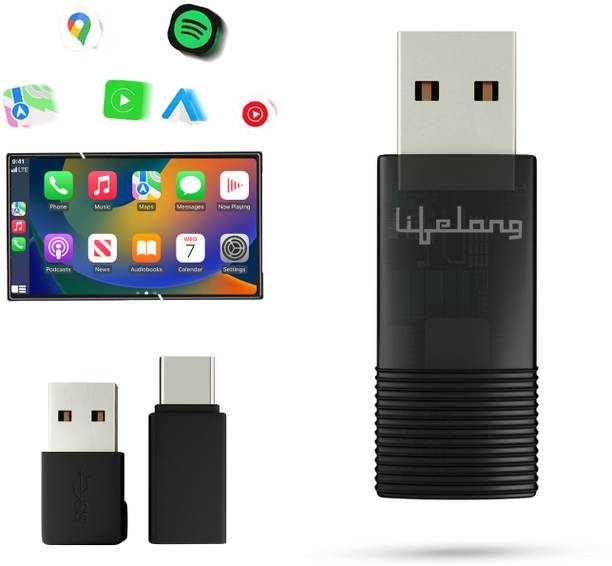 Lifelong Wireless CarPlay Adapter | Compatible with iPhone/iOS | Dongle Connector Car Stereo