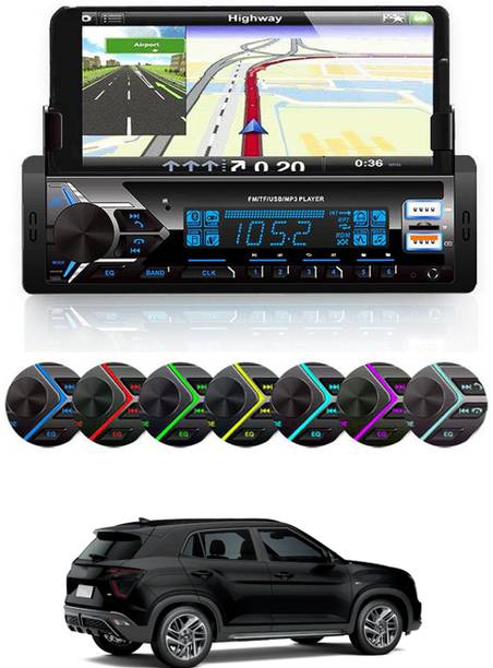 MATIES Media Player With Phone Holder MP3 Player with BT/FM/USB/AUX For Universal-72 Car Stereo