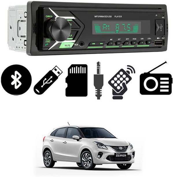 RKPSP 2093 Single DIN Bluetooth Car Stereo USB/BT/Aux/FM with Remote Control-95 Car Stereo