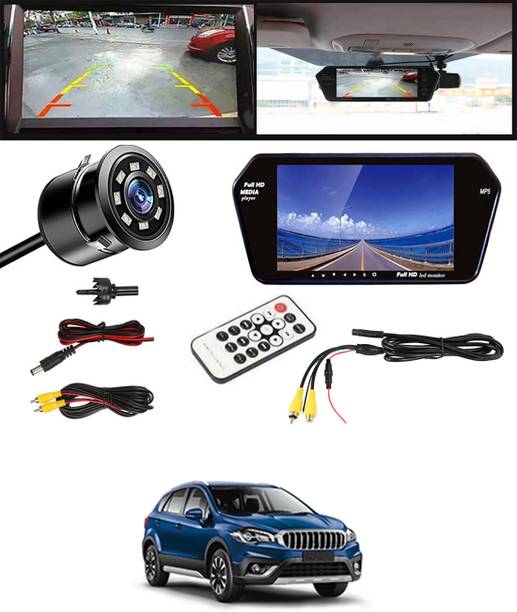 MATIES 7inch Full HD BT LED Monitor Screen Remote with Camera/USB/FM/AV/MP3/TF-221 Car Stereo