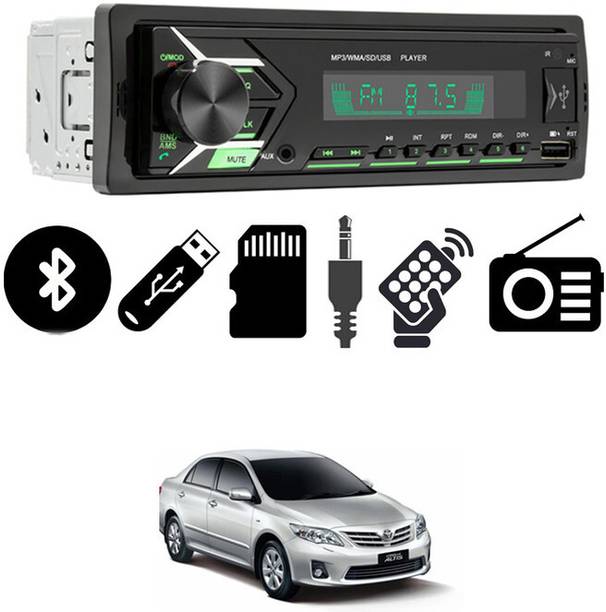 MATIES Single DIN 2093 Bluetooth Car Stereo USB/BT/Aux/FM with Remote Control-08 Car Stereo