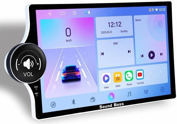 Sound Boss Androidify 4th Gen 10.1 Inch Diamond Qled Side Knob (2GB/32GB) Android Car Stereo